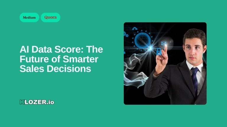 AI Data Score: The Future of Smarter Sales Decisions